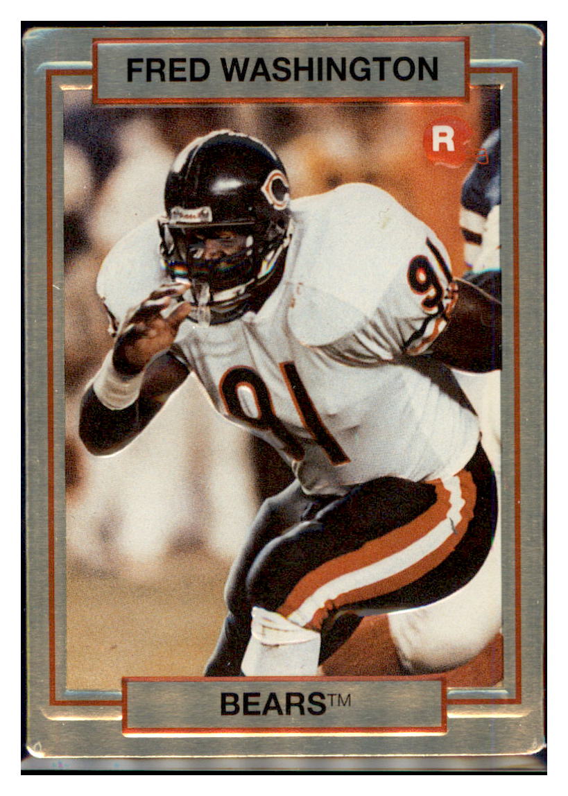1990
  Action Packed Rookie Update Fred Washington  
  RC Chicago Bears Football Card VFBMA_1e simple Xclusive Collectibles   