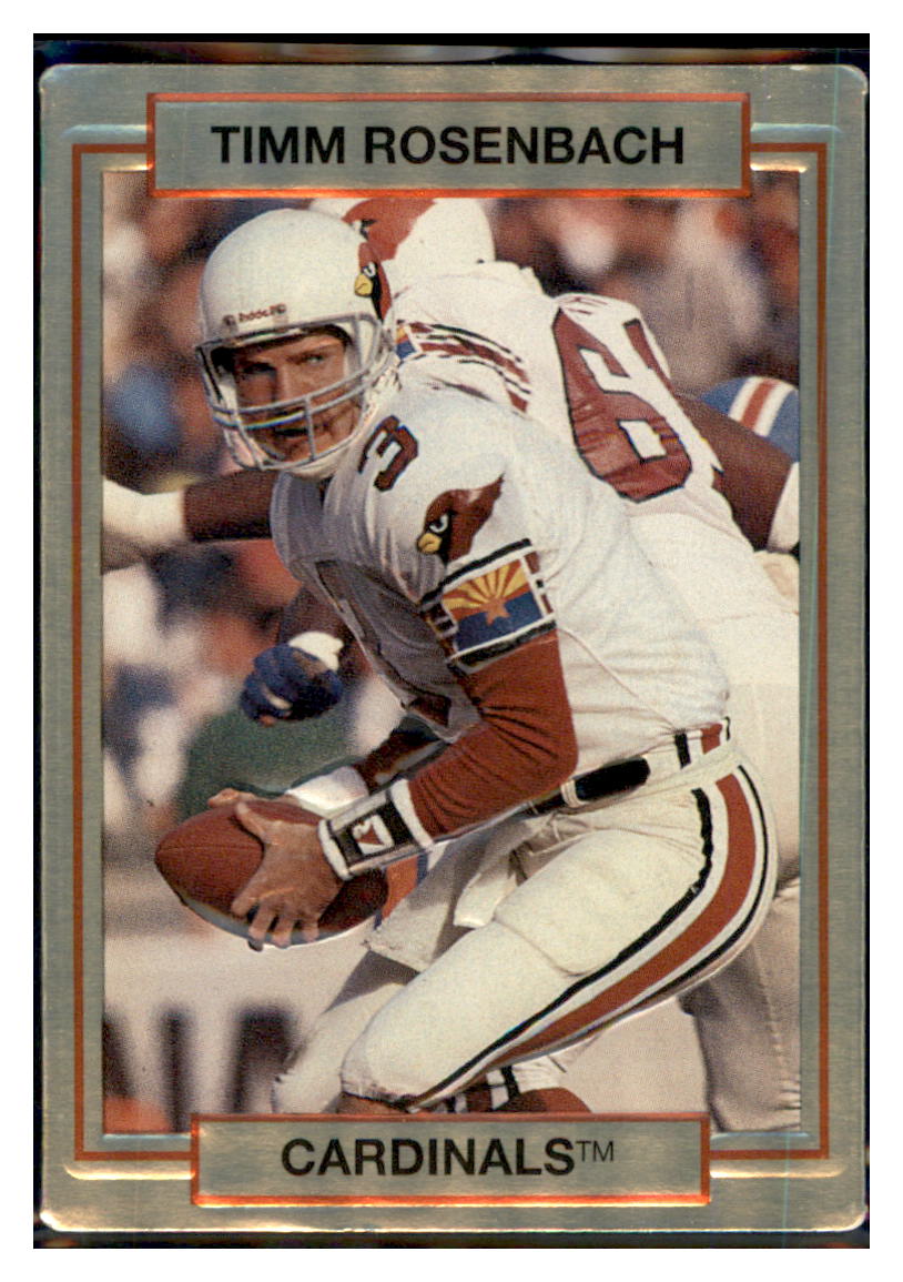 1990
Action Packed Rookie Update Timm Rosenbach
UER Phoenix Cardinals Football Card VFBMA_1c simple Xclusive Collectibles