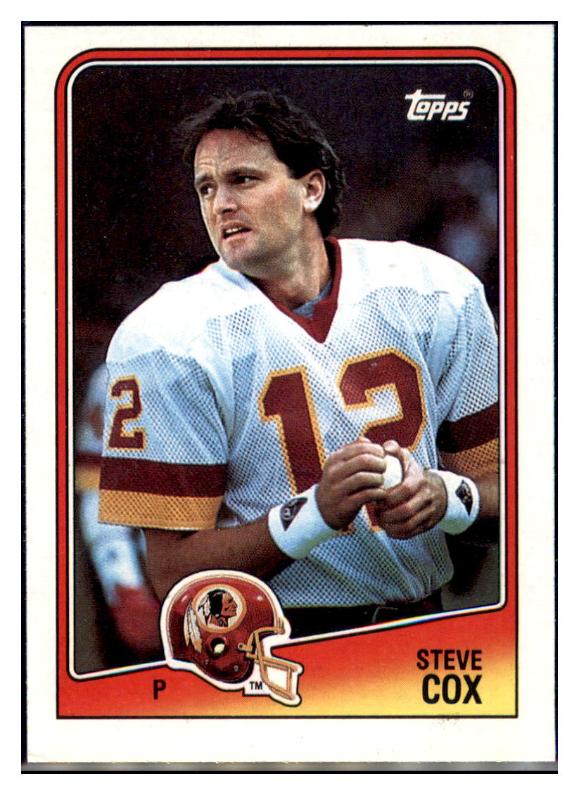 1988  Topps Steve Cox Washington Commanders Football Card VFBMA simple Xclusive Collectibles   