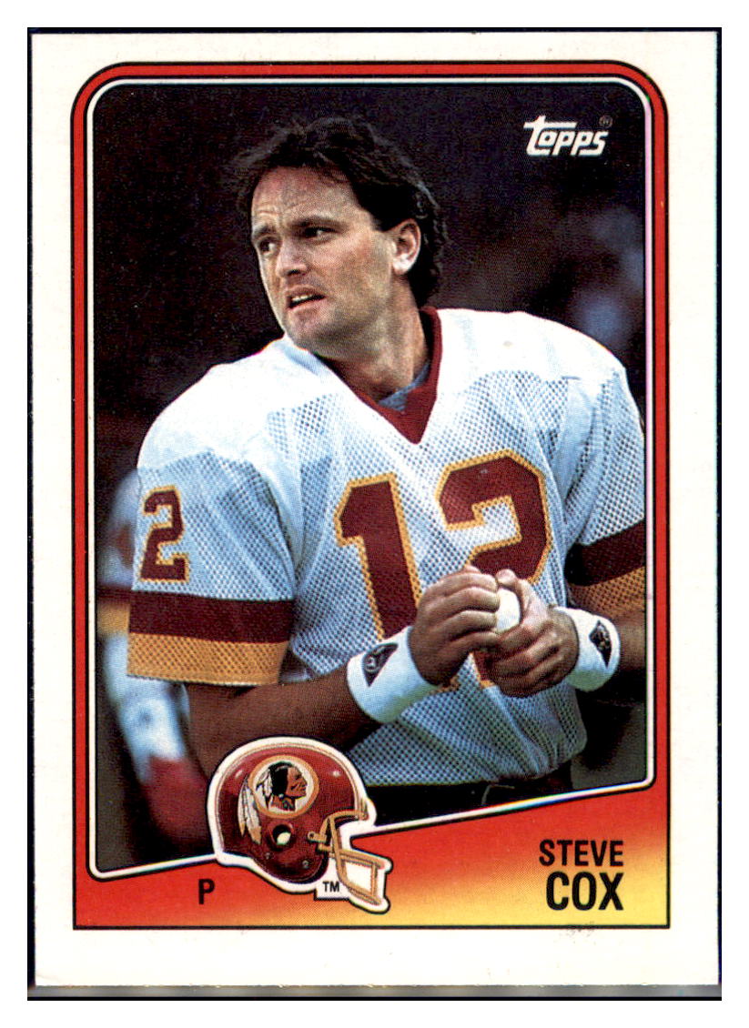 1988 Topps Steve Cox Washington Commanders Football Card VFBMA simple Xclusive Collectibles
