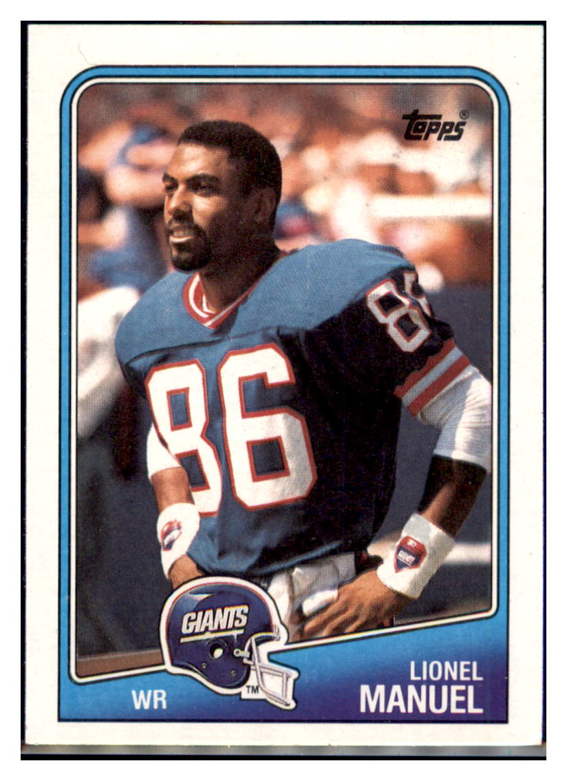 1988
Topps Lionel Manuel   New York Giants
  Football Card VFBMA simple Xclusive Collectibles