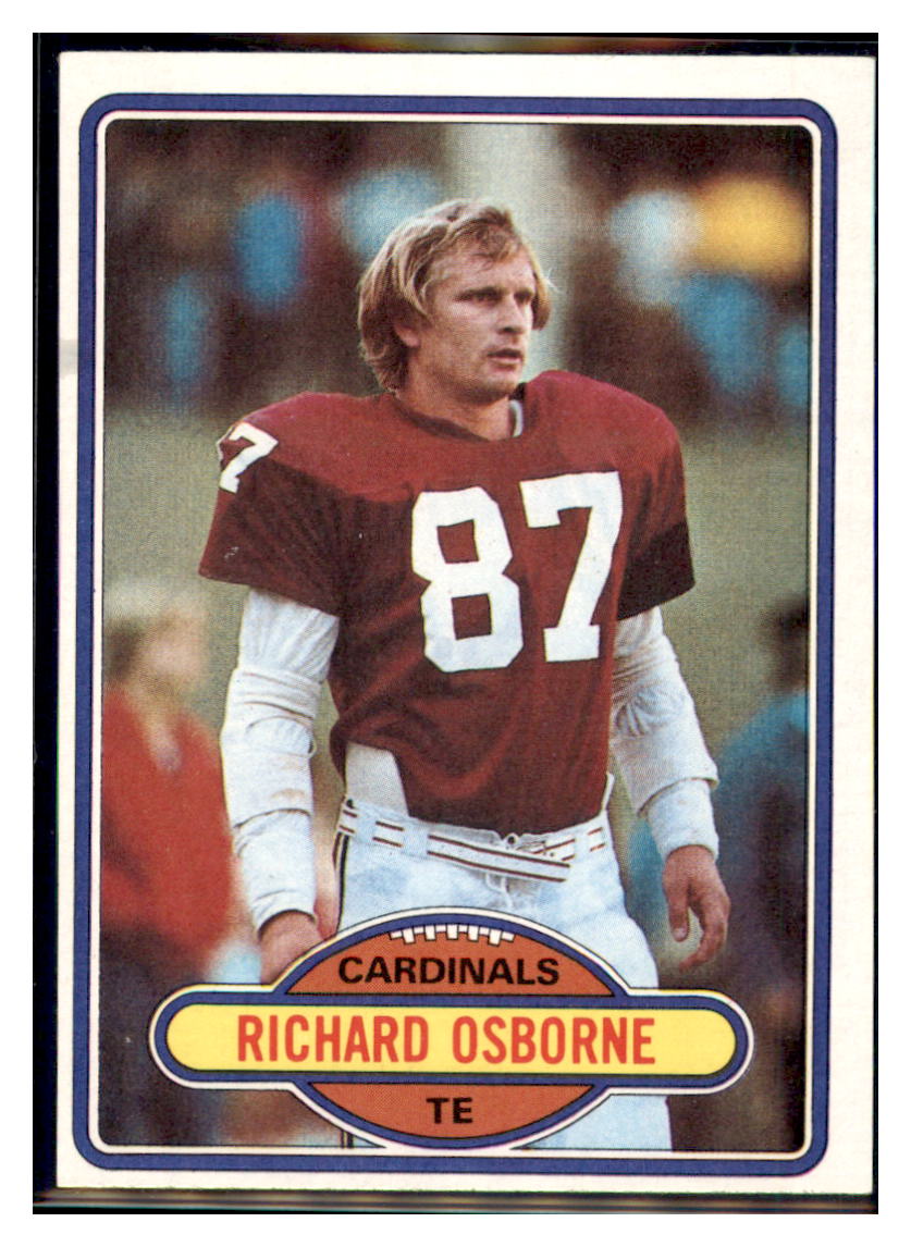 1980 Topps Richard Osborne RC St. Louis Cardinals Football Card - Vintage  NFL Collectible