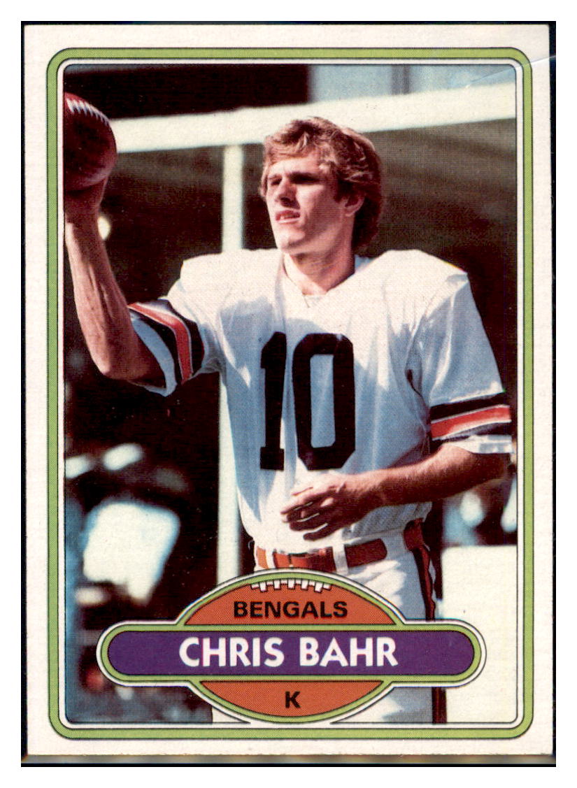 1980
Topps Chris Bahr Cincinnati Bengals
Football Card VFBMA simple Xclusive Collectibles