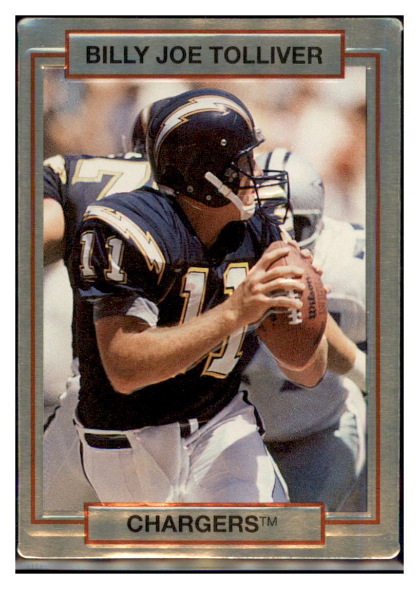 1990
Action Packed Rookie Update Billy Joe Tolliver San Diego Chargers Football Card VFBMA_1b simple Xclusive Collectibles