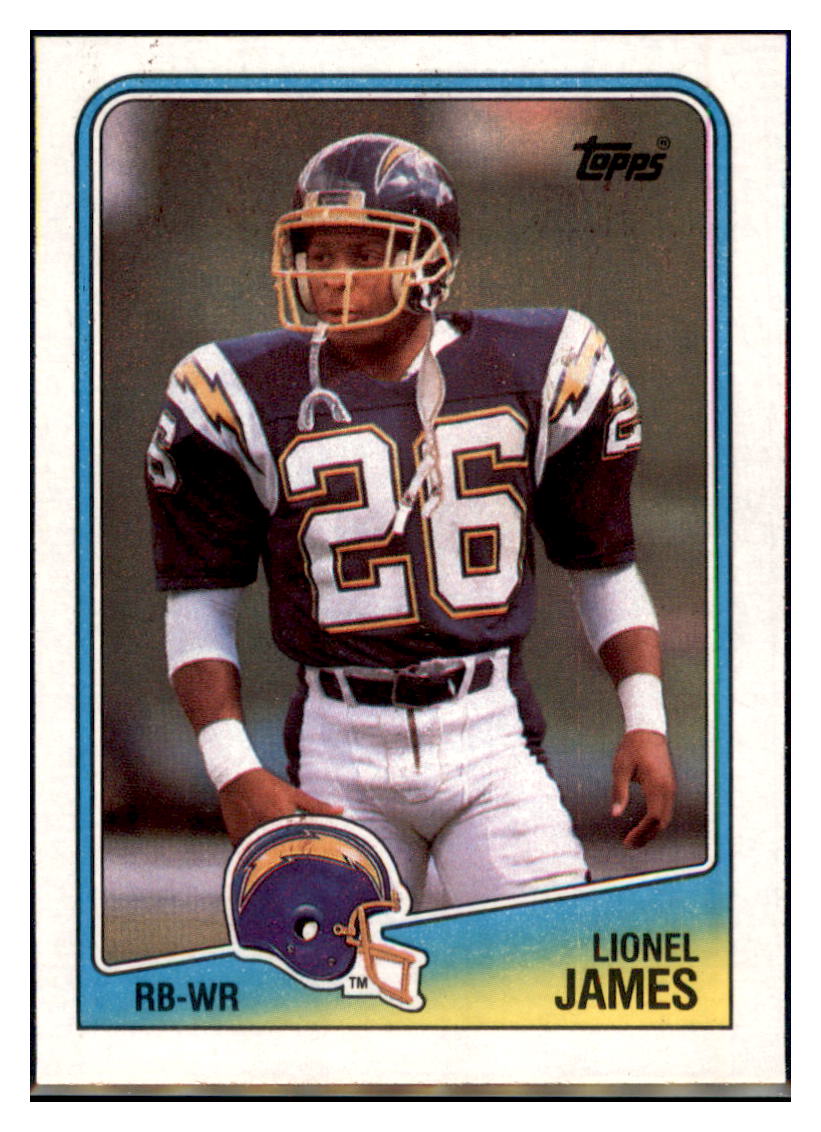 1988
Topps Lionel James San Diego Chargers
Football Card VFBMA simple Xclusive Collectibles