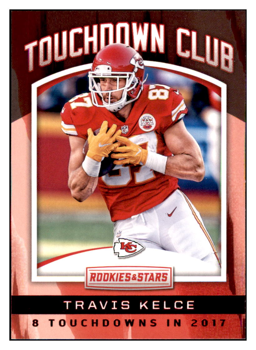 2018 Panini Rookies &
  Stars Travis Kelce Touchdown Club 
  Kansas City Chiefs Football Card VFBMB simple Xclusive Collectibles   