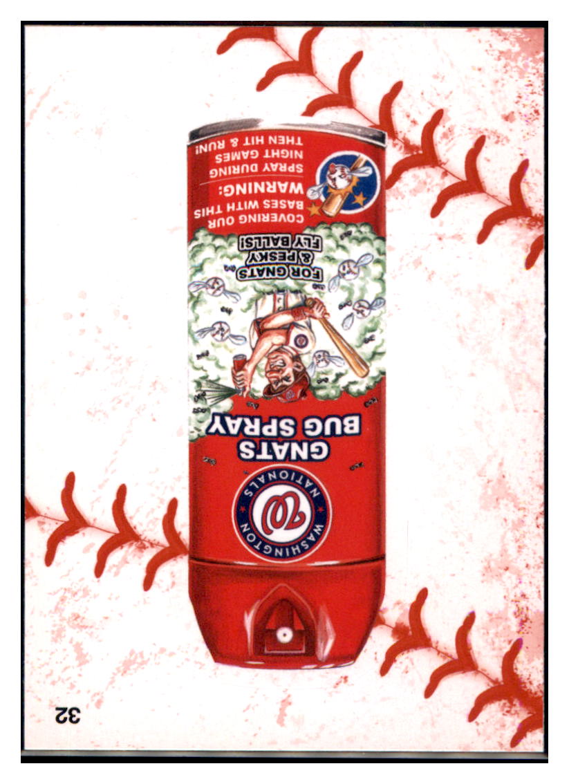 2016 Topps MLB Wacky
Packages Nationals Gnats Bug Spray
Washington Nationals Football Card VFBMB simple Xclusive Collectibles