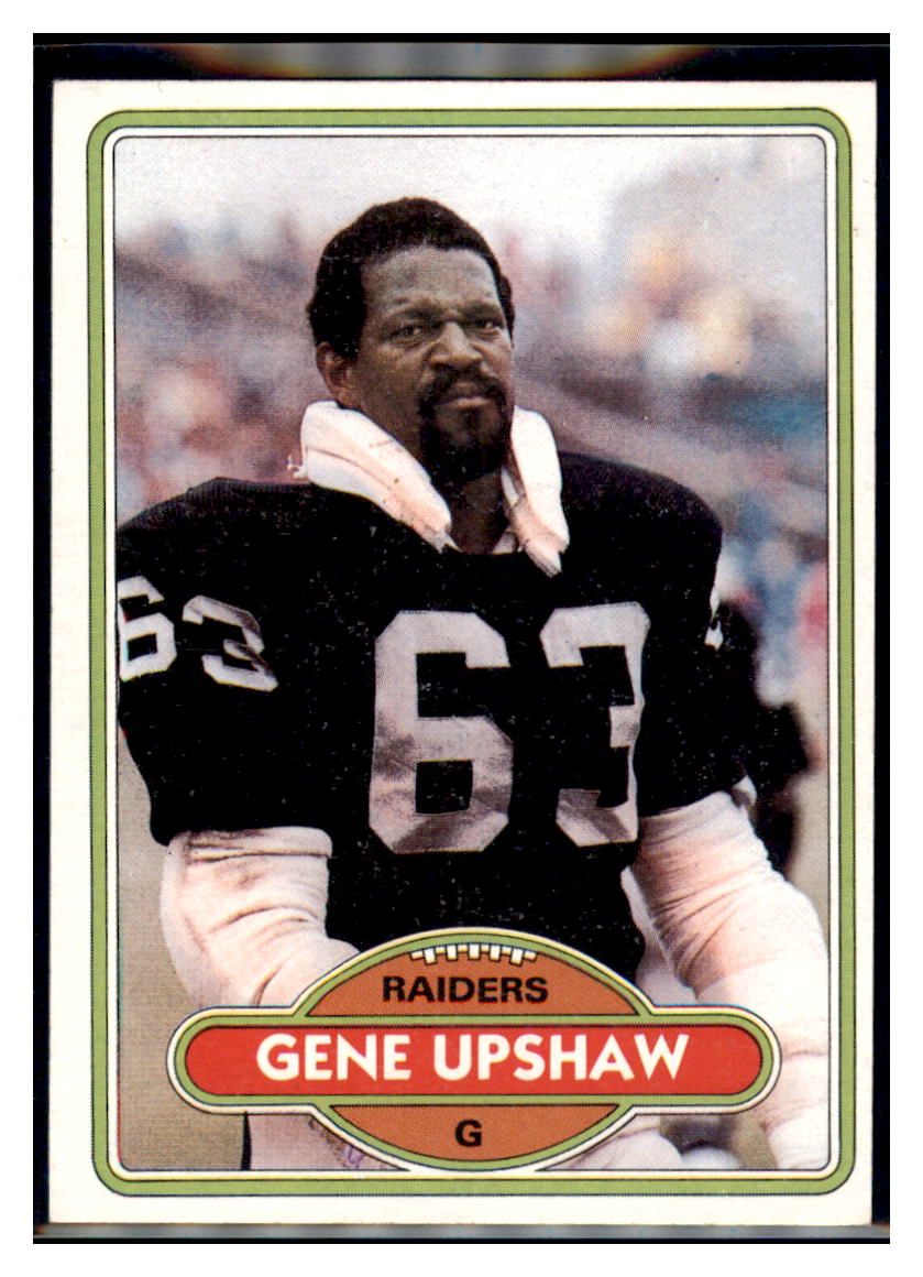 1980 Topps Gene Upshaw Oakland Raiders Football Card - NFL Collectible