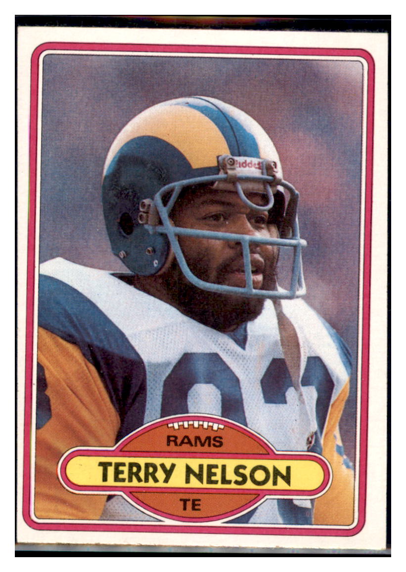 1980 Topps Terry Nelson Los Angeles Rams Football Card VFBMC simple Xclusive Collectibles