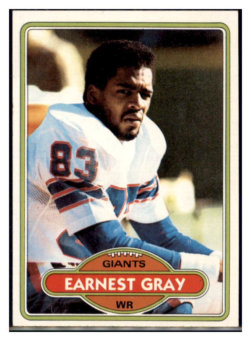 1980 Topps Earnest Gray  New York Giants  RC Football Card VFBMC simple Xclusive Collectibles