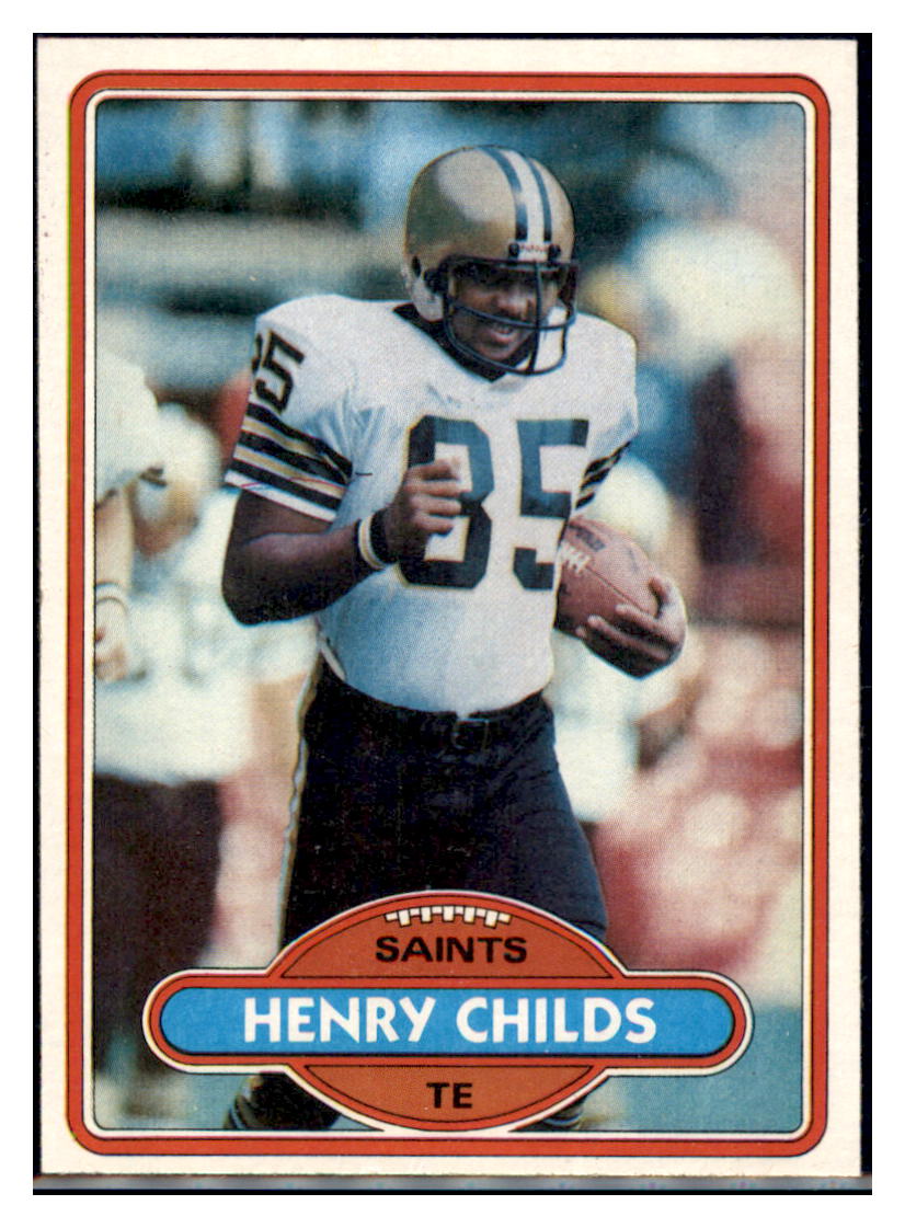 1980 Topps Henry Childs  New Orleans Saints  Football Card VFBMC simple Xclusive Collectibles