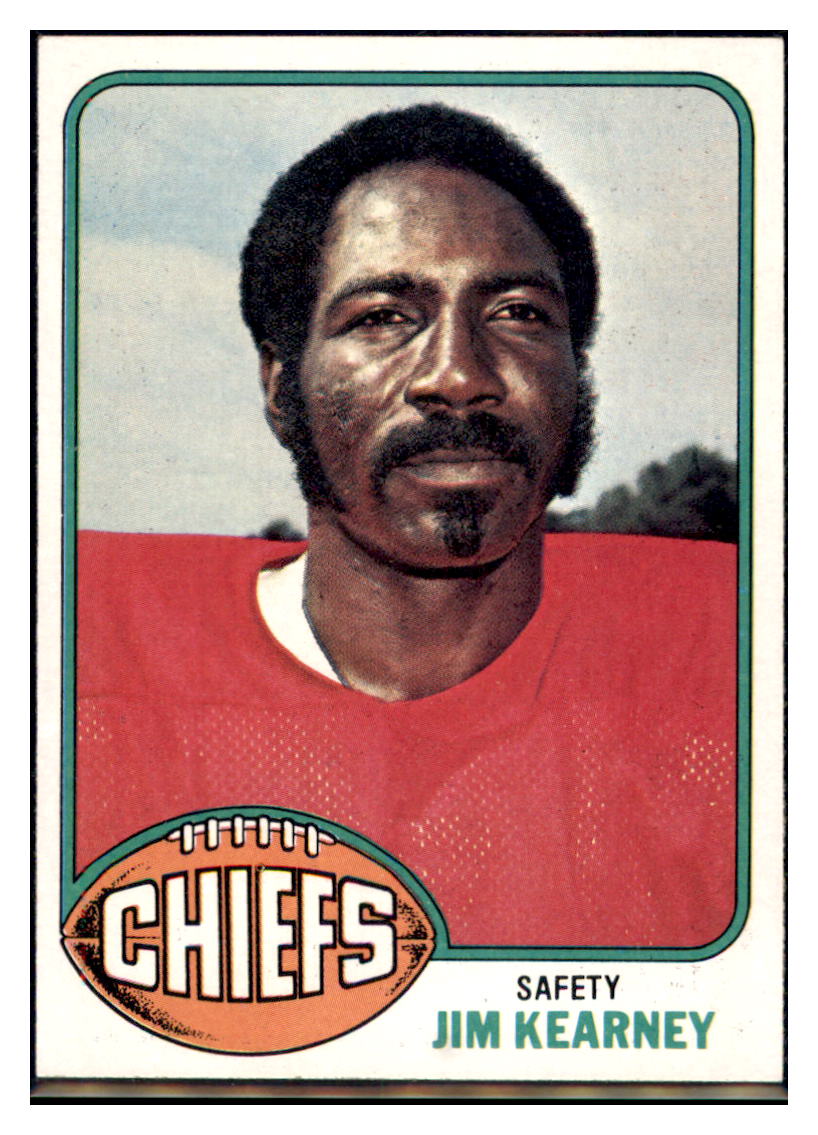 1976 Topps Jim Kearney Kansas City Chiefs Football Card VFBMC simple Xclusive Collectibles