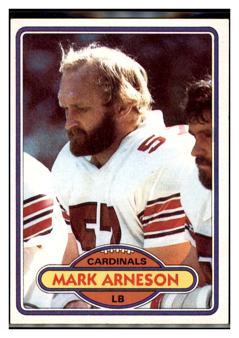 1980 Topps Mark Arneson St. Louis Cardinals Football Card VFBMC simple Xclusive Collectibles