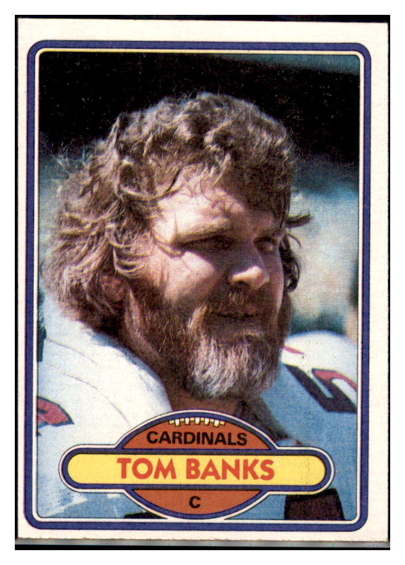 1980 Topps Tom Banks St. Louis Cardinals Football Card VFBMC simple Xclusive Collectibles