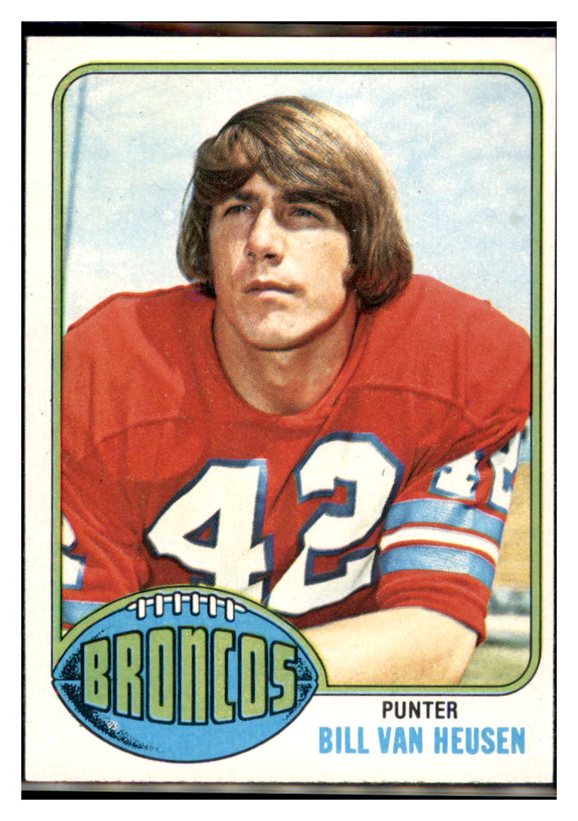1976 Topps Bill Van Heusen Denver Broncos Football Card VFBMC simple Xclusive Collectibles   