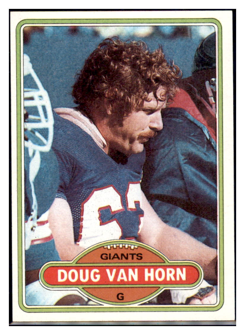 1980 Topps Doug Van Horn New York Giants Football Card VFBMC simple Xclusive Collectibles