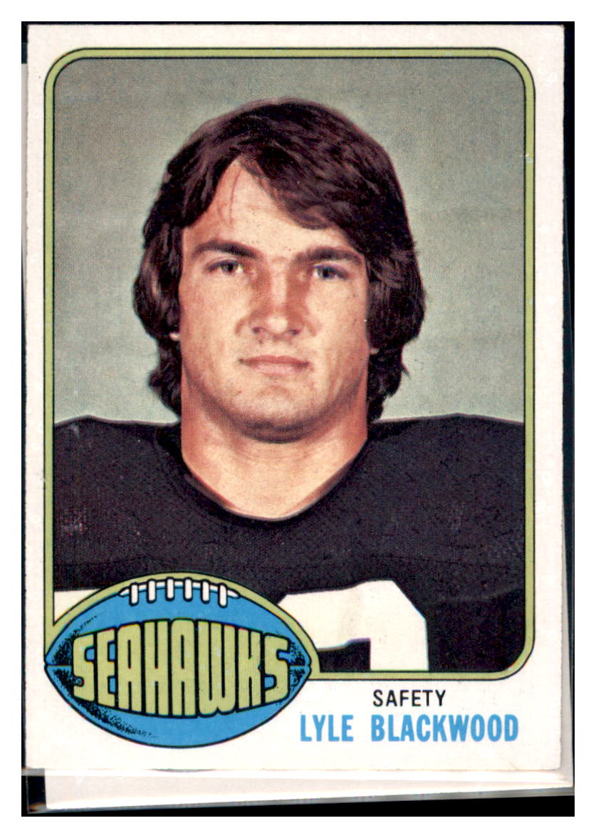 1976 Topps Lyle
  Blackwood  Seattle Seahawks  RC Football Card VFBMC simple Xclusive Collectibles