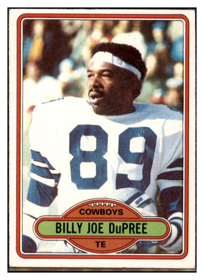 1980 Topps Billy Joe
  DuPree  Dallas Cowboys  Football Card VFBMC simple Xclusive Collectibles