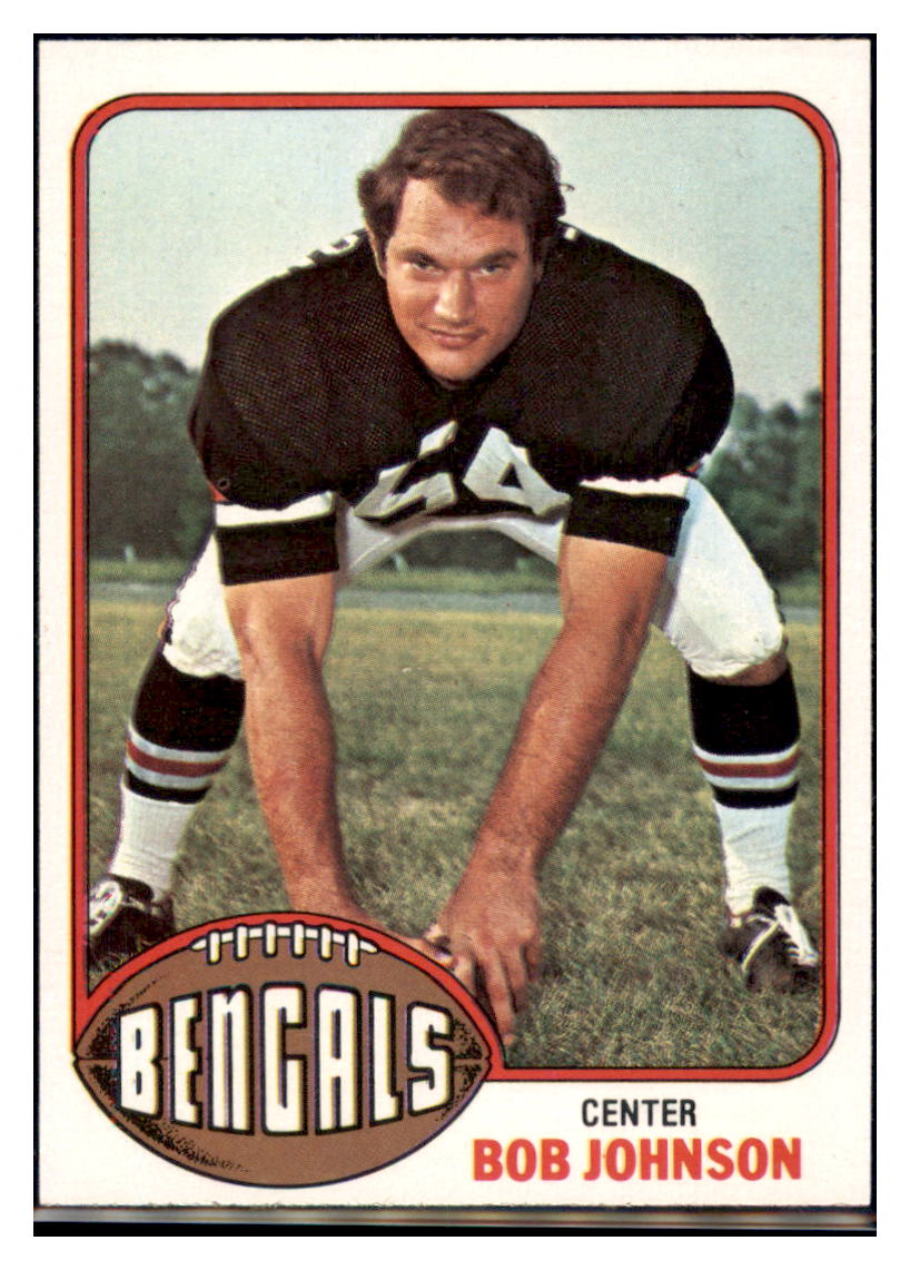 1976 Topps Bob Johnson Cincinnati Bengals Football Card VFBMC simple Xclusive Collectibles