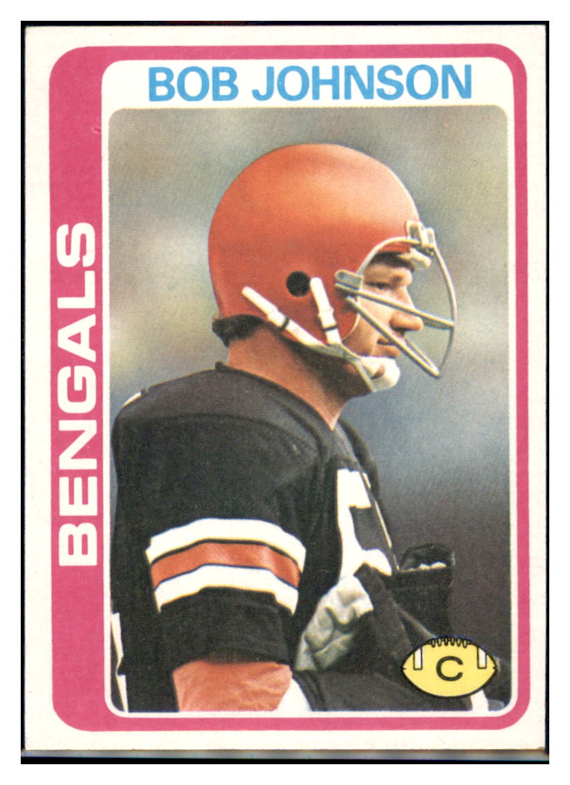 1978 Topps Bob Johnson Cincinnati Bengals Card - Vintage NFL Football Card  VFBMC