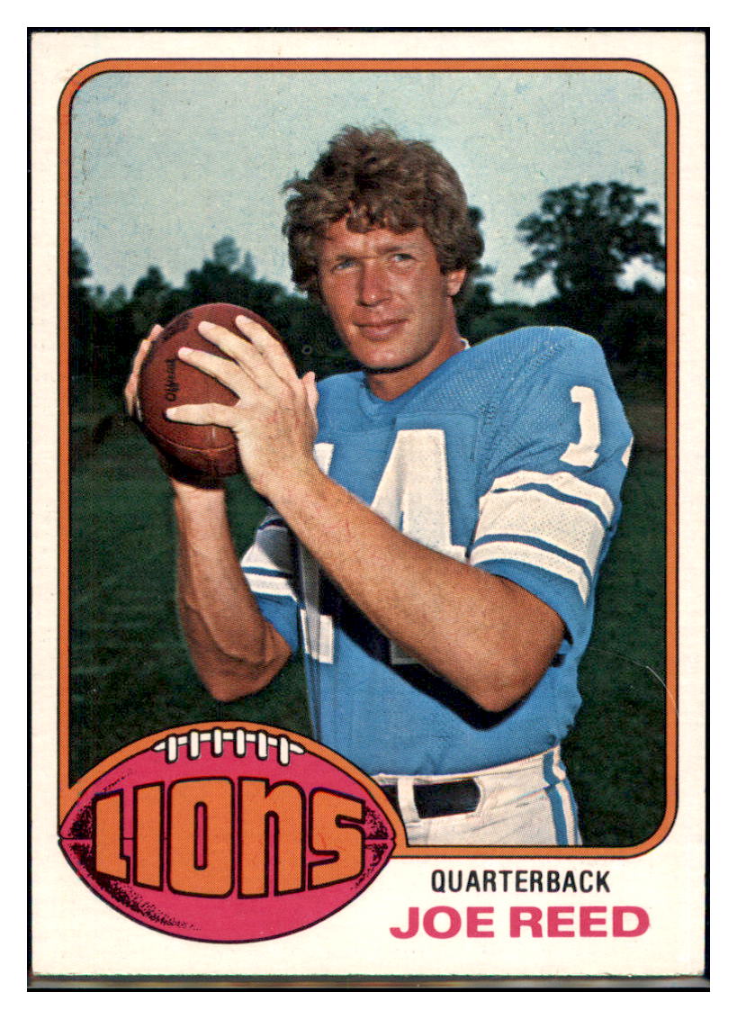 1976 Topps Joe Reed  Detroit Lions  Football Card VFBMC simple Xclusive Collectibles   