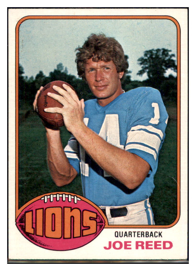 1976 Topps Joe Reed Detroit Lions Football Card - Vintage NFL