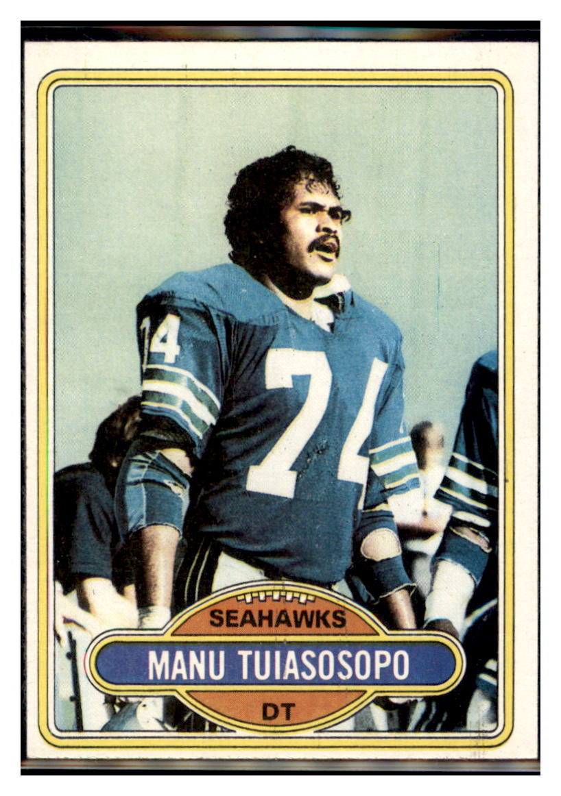 1980 Topps Manu
  Tuiasosopo  Seattle Seahawks  RC Football Card VFBMC simple Xclusive Collectibles   