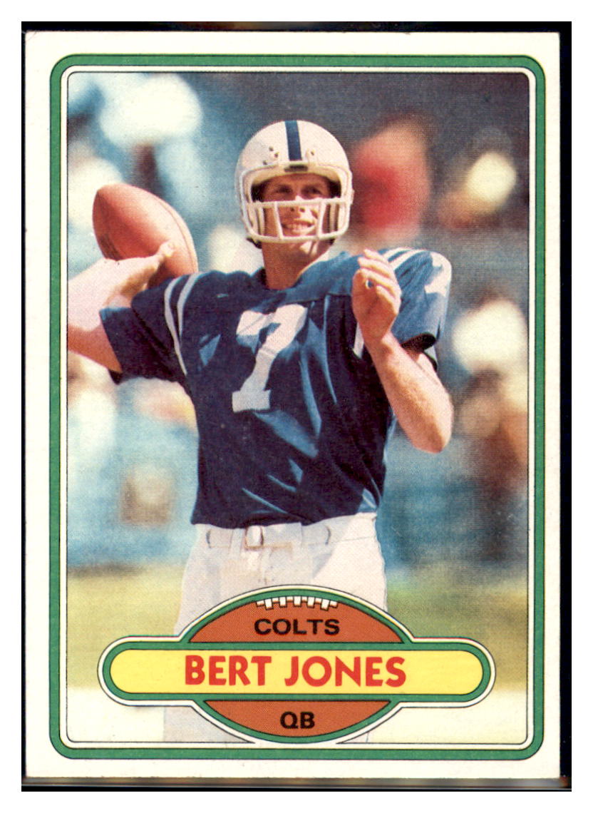 1980 Topps Bert Jones Baltimore Colts Football Card VFBMC simple Xclusive Collectibles