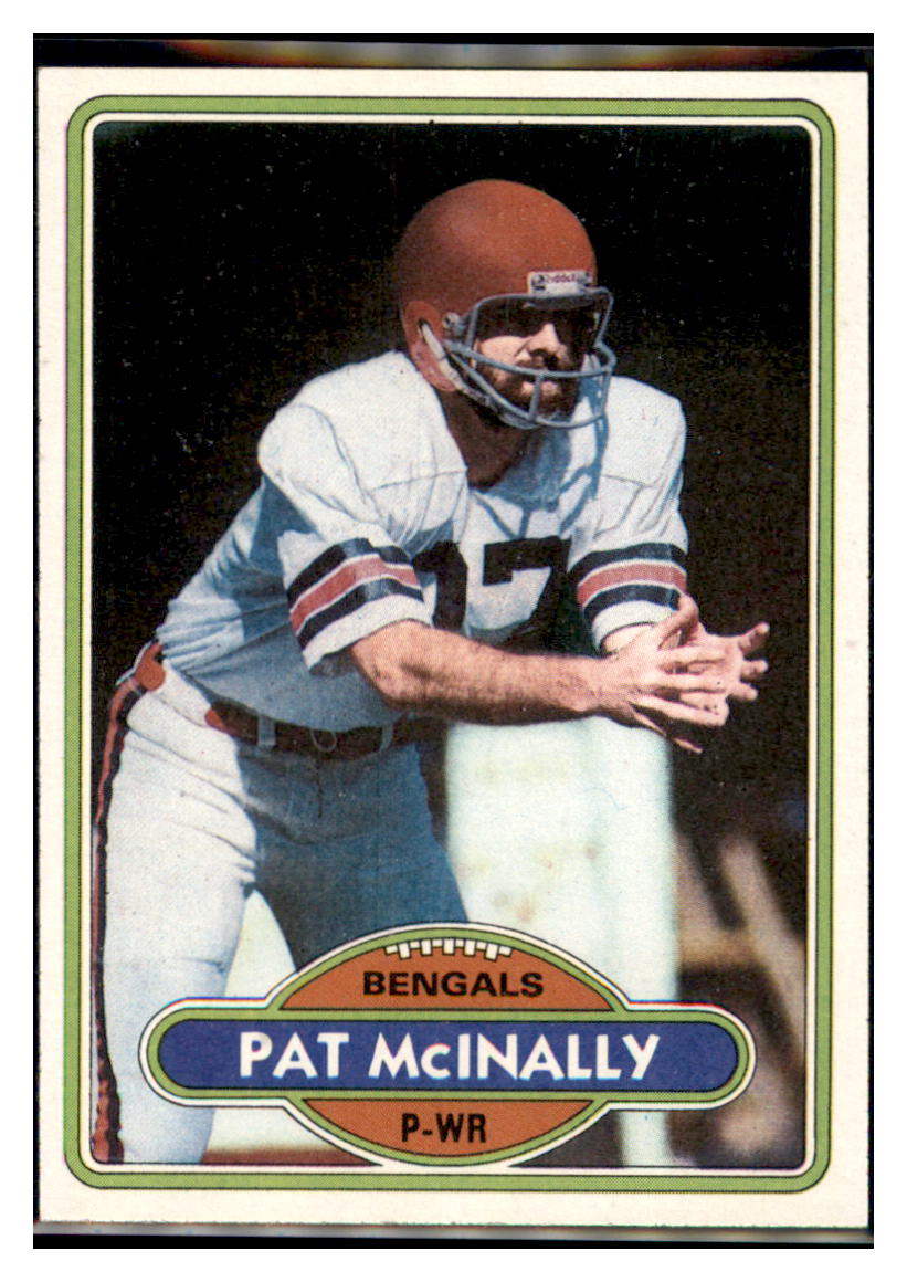 1980 Topps Pat McInally Cincinnati Bengals Football Card VFBMC