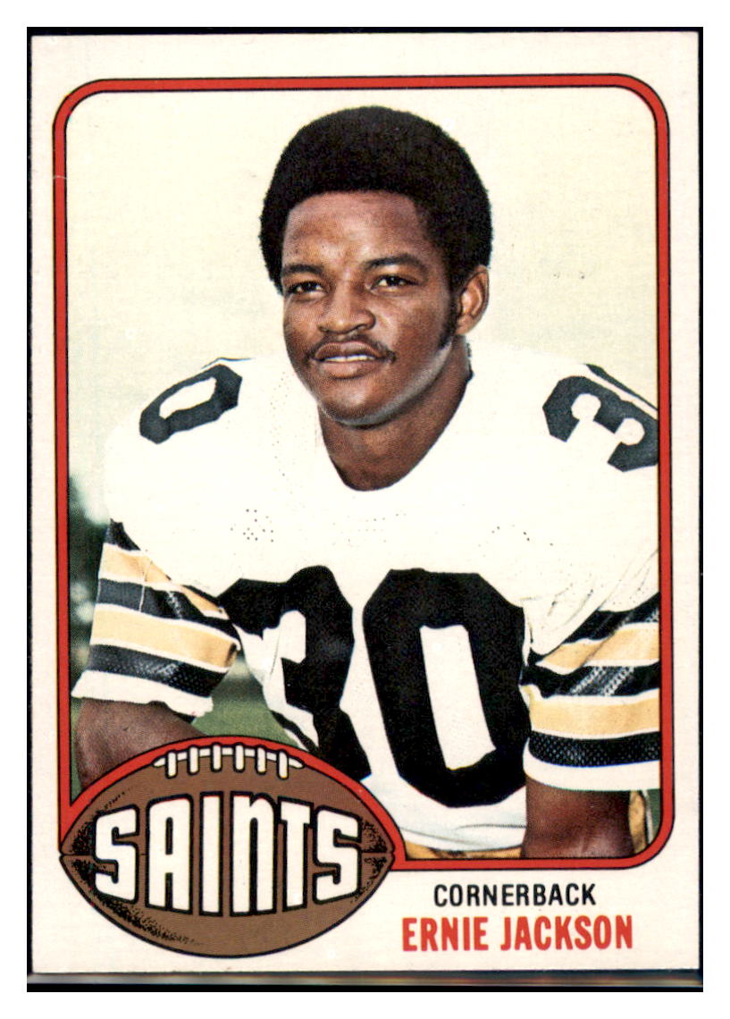 1976 Topps Ernie Jackson New Orleans Saints Football Card VFBMC simple Xclusive Collectibles