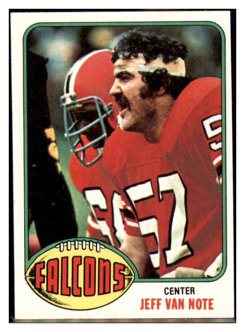 1976 Topps Jeff Van Note Atlanta Falcons Football Card