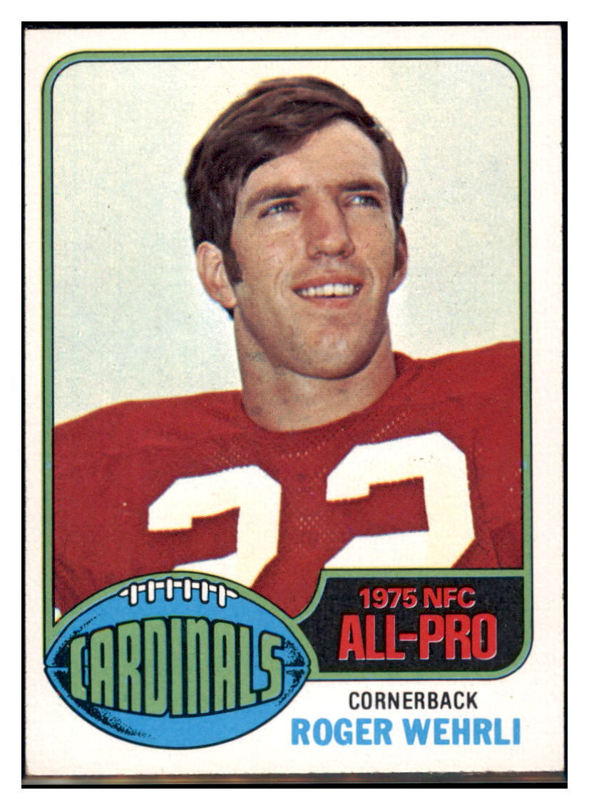 1976 Topps Roger Wehrli St. Louis Cardinals All Pro Football Card VFBM