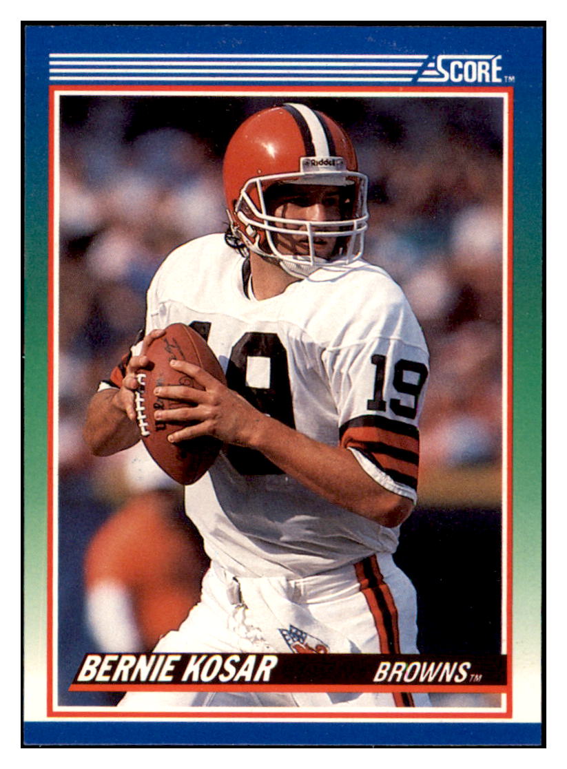 1990 Score Bernie Kosar Cleveland Browns Football Card VFBMD simple Xclusive Collectibles