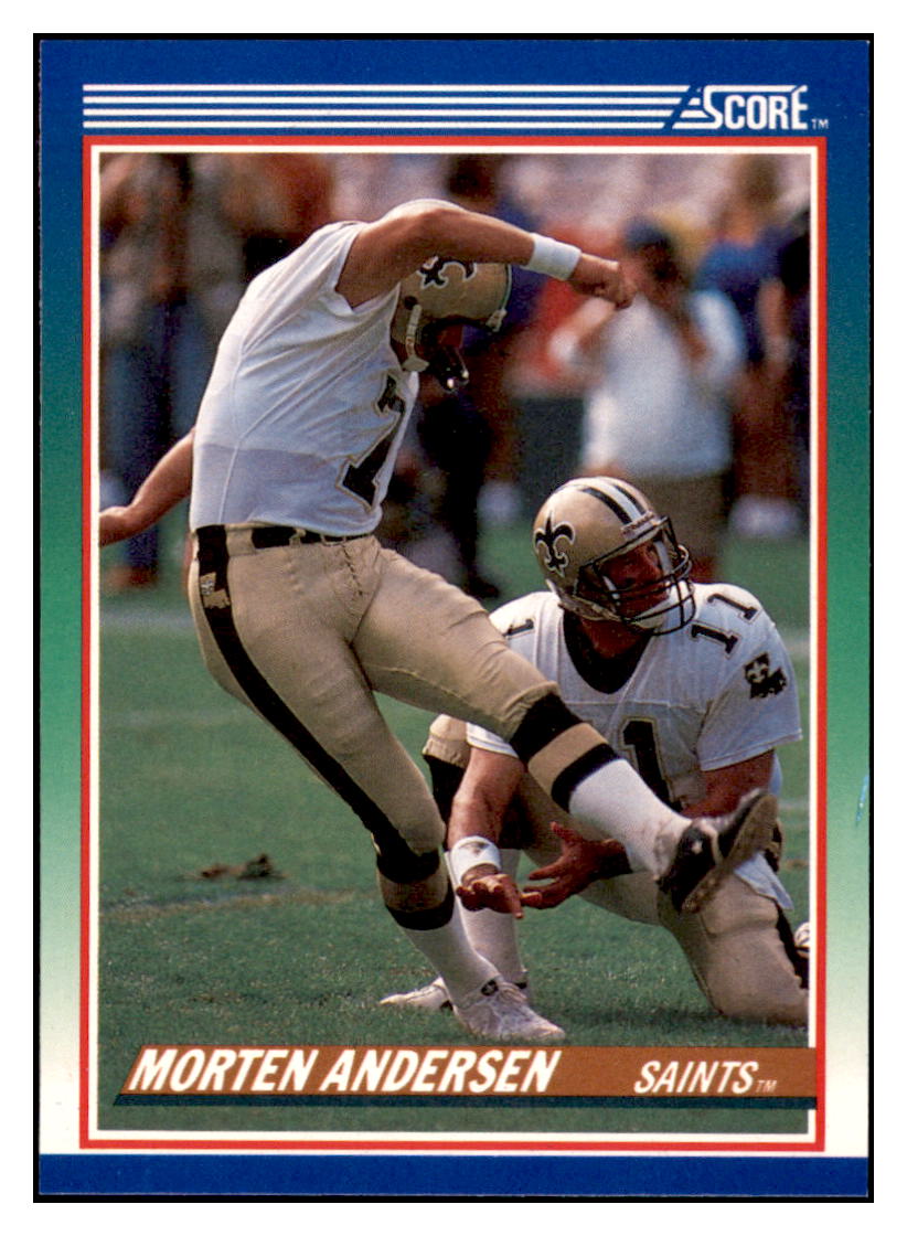 1990 Score Morten
Andersen New Orleans Saints Football
Card VFBMD simple Xclusive Collectibles
