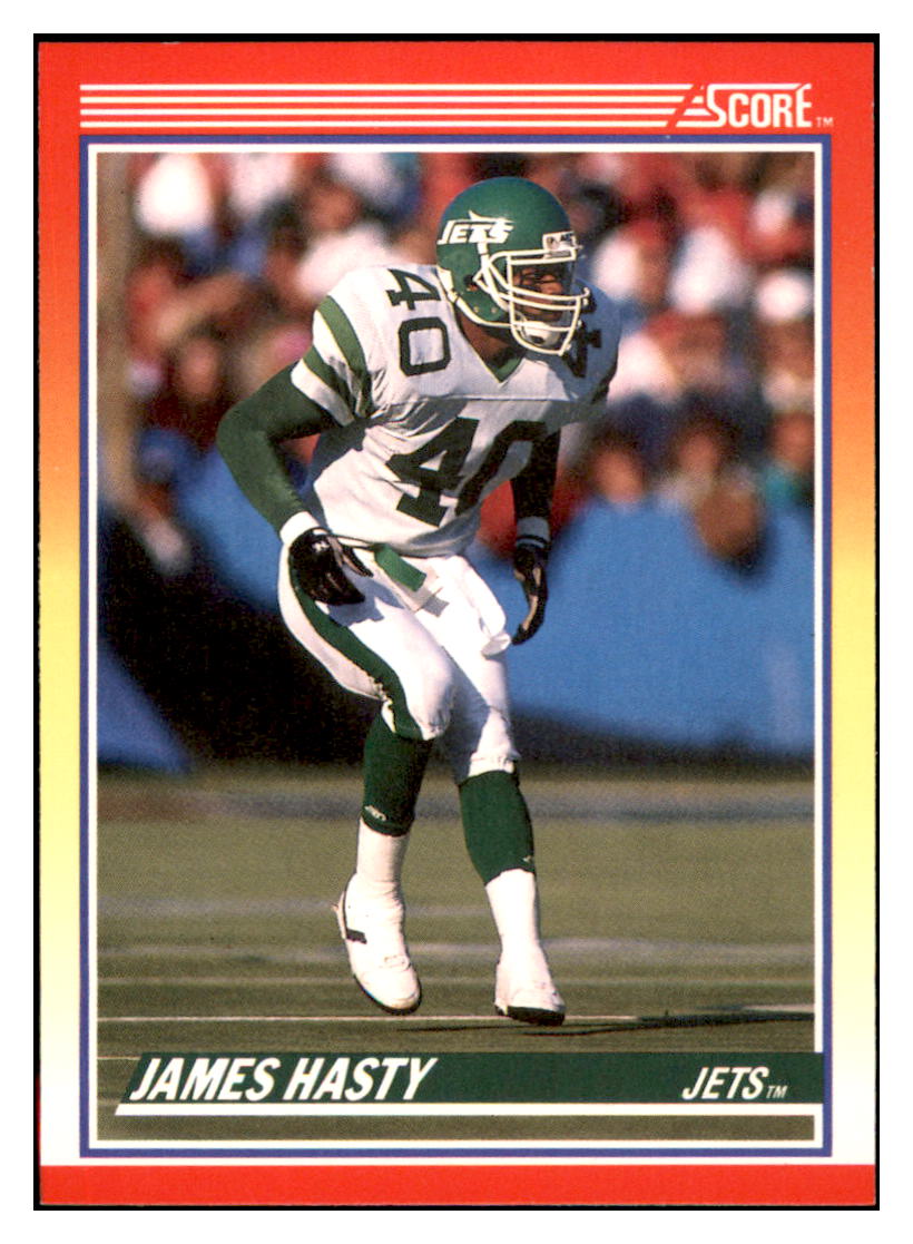 1990 Score James Hasty   New York Jets Football Card VFBMD simple Xclusive Collectibles   