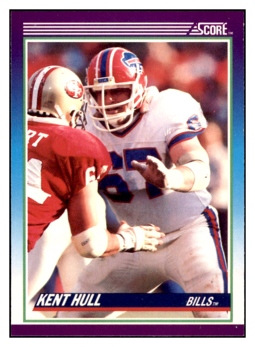1990 Score Kent Hull   Buffalo Bills Football Card VFBMD simple Xclusive Collectibles   