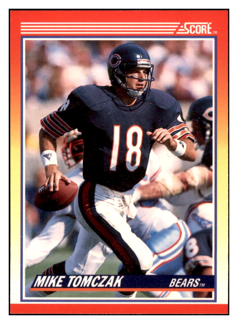 1990 Score Mike Tomczak Chicago Bears Football Card VFBMD simple Xclusive Collectibles