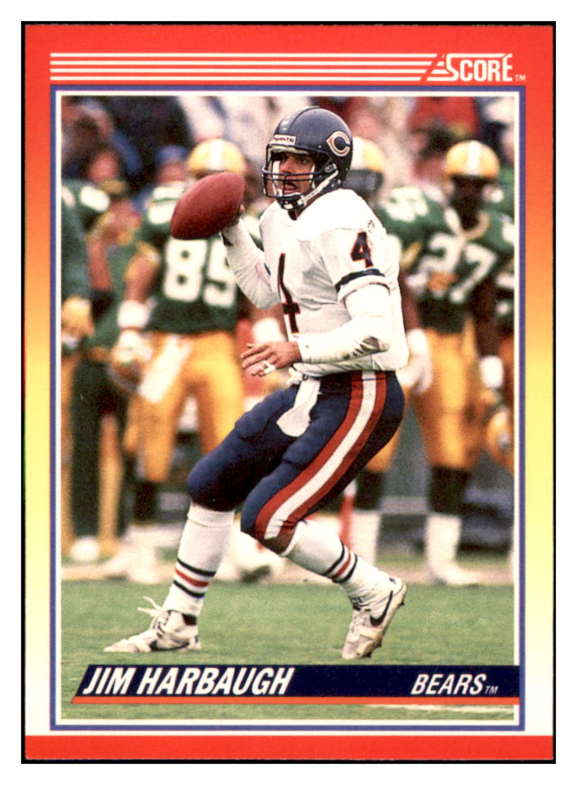 1990 Score Jim Harbaugh   Chicago Bears Football Card VFBMD simple Xclusive Collectibles   