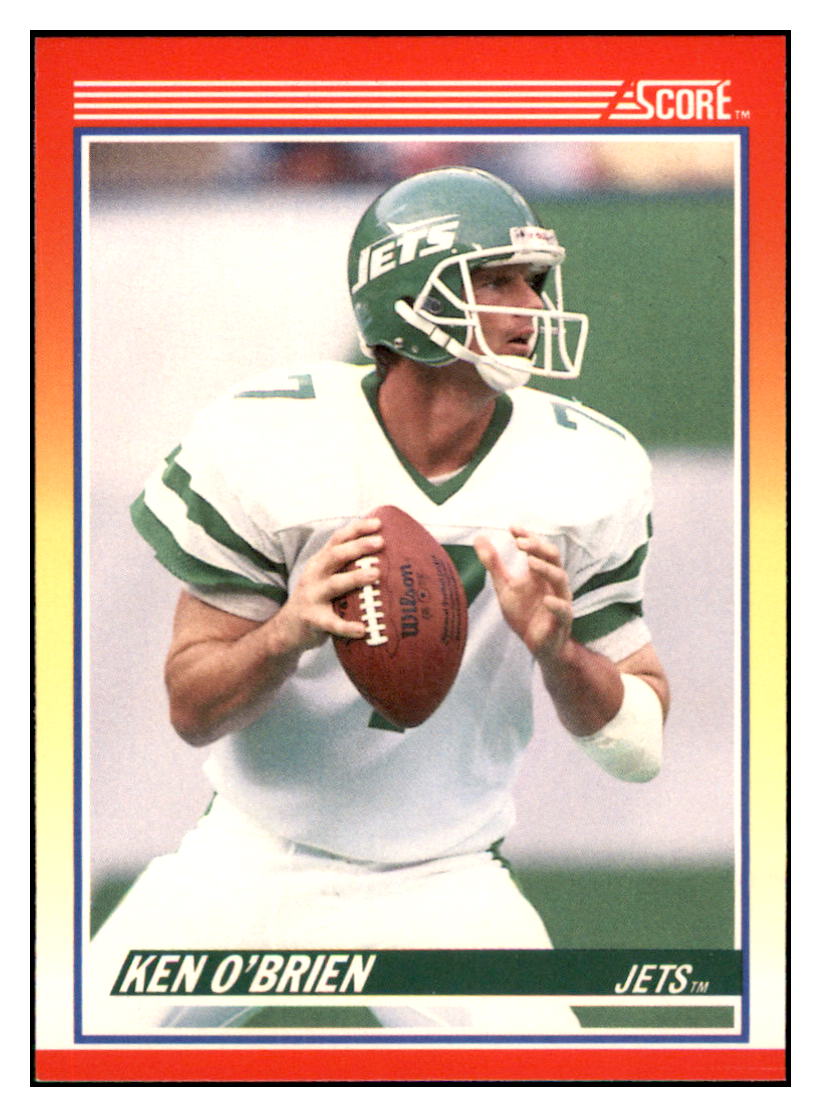 1990 Score Ken O'Brien New York Jets Football Card VFBMD_1b simple Xclusive Collectibles