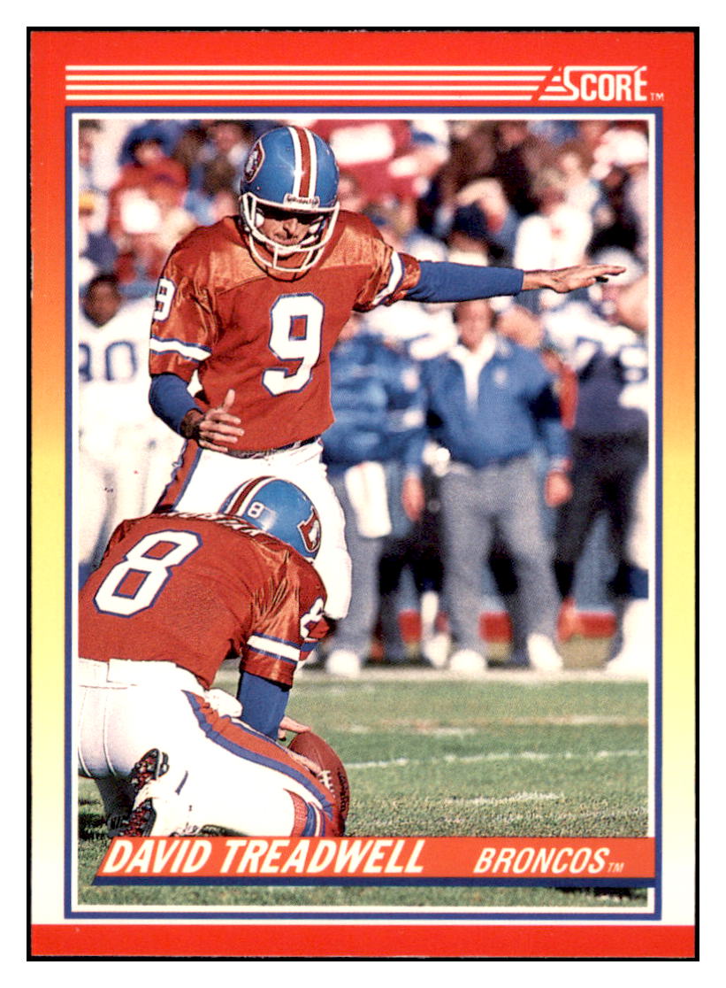 1990 Score David
  Treadwell   Denver Broncos Football
  Card VFBMD simple Xclusive Collectibles   