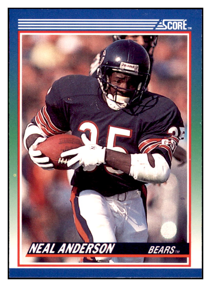 1990 Score Neal Anderson Chicago Bears Football Card VFBMD