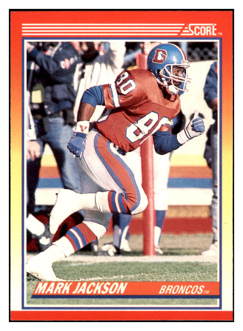1990 Score Mark Jackson Denver Broncos Football Card VFBMD simple Xclusive Collectibles