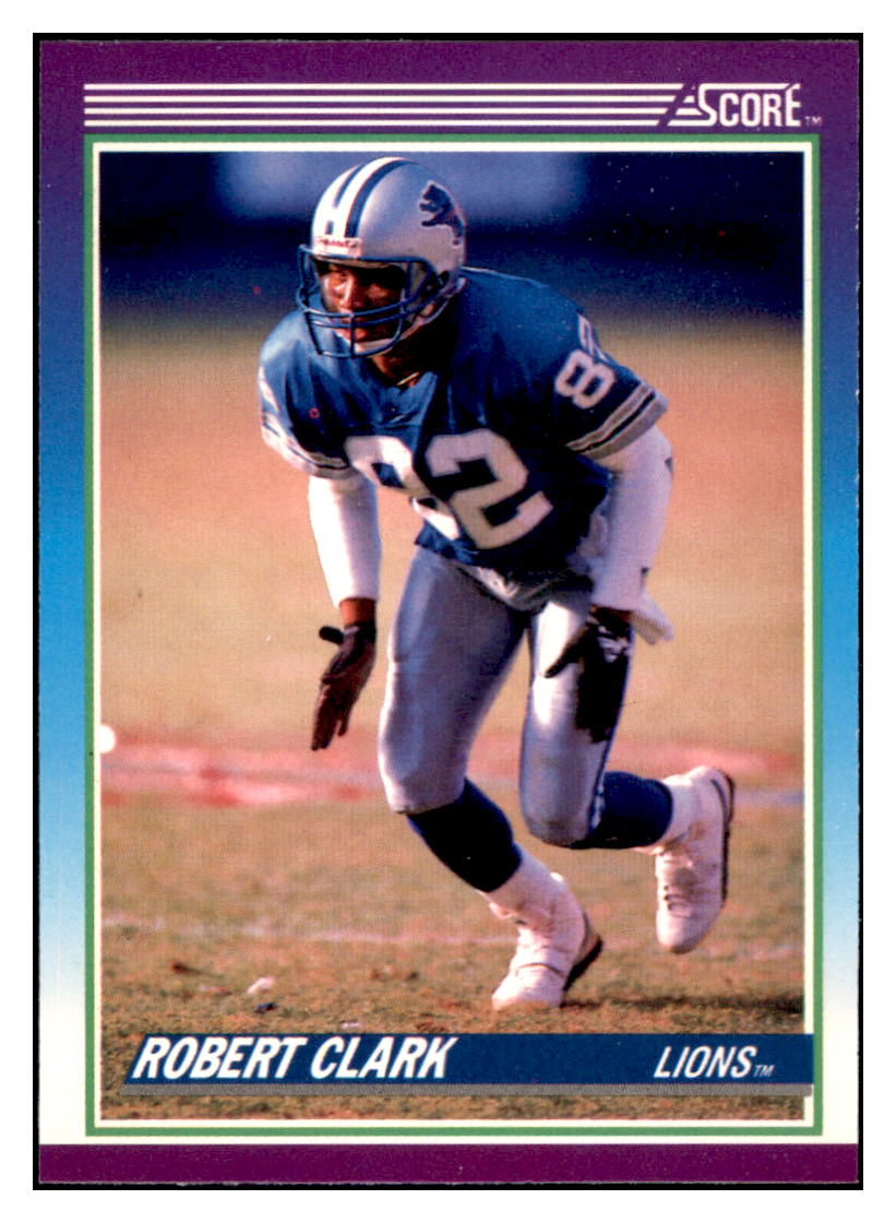 1990 Score Robert Clark   RC Detroit Lions Football Card VFBMD simple Xclusive Collectibles   