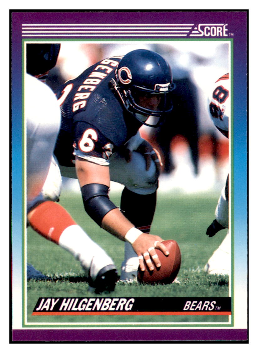 1990 Score Jay
  Hilgenberg   Chicago Bears Football
  Card VFBMD_1a simple Xclusive Collectibles   