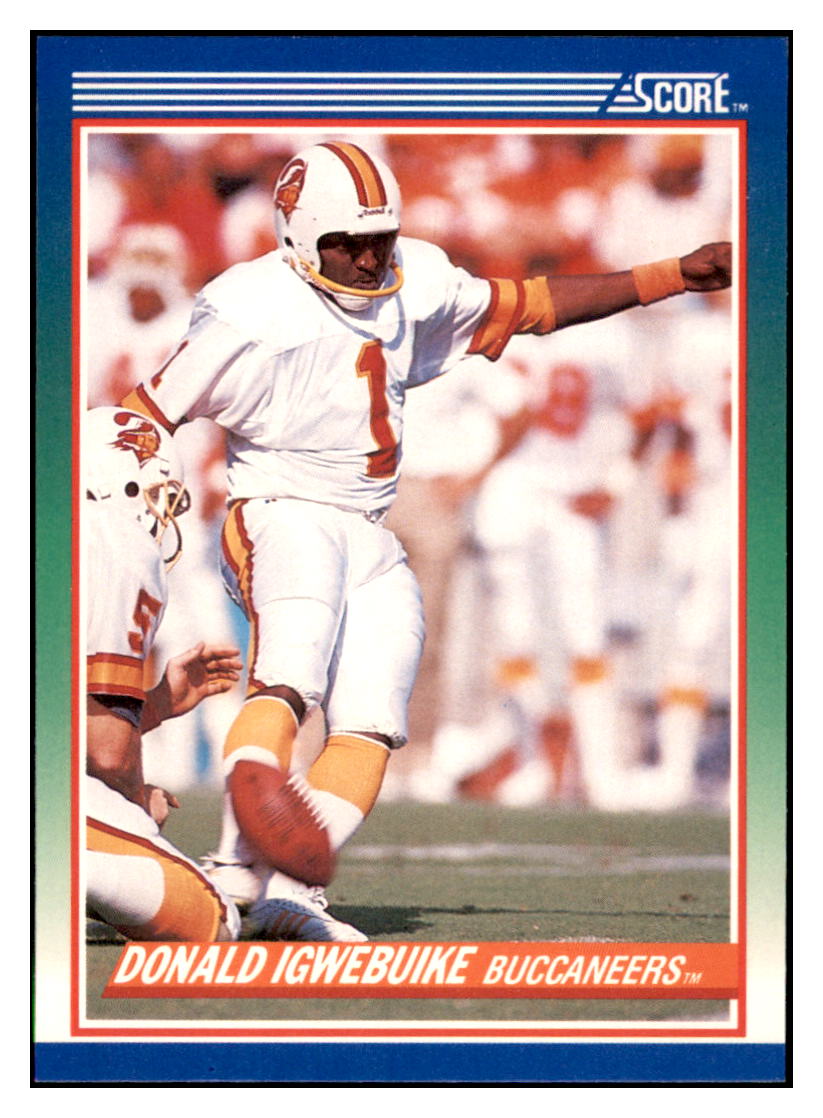 1990 Score Donald
  Igwebuike   Tampa Bay Buccaneers
  Football Card VFBMD simple Xclusive Collectibles