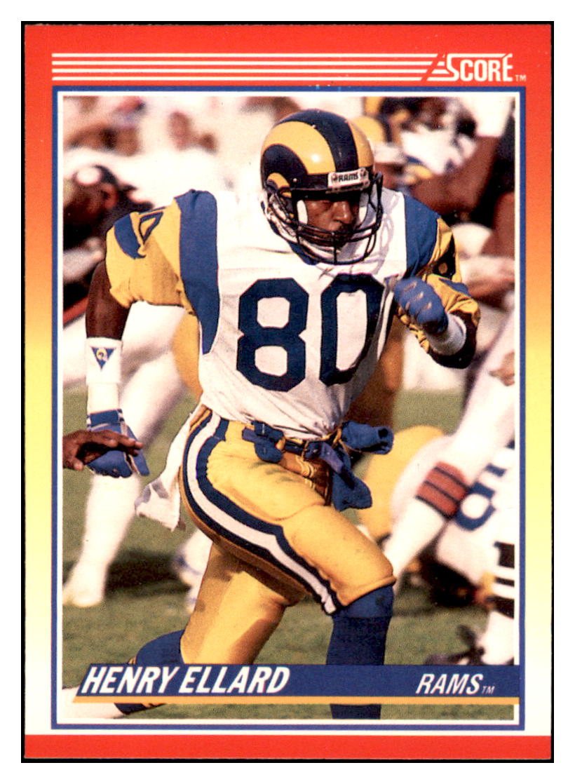 1990 Score Henry Ellard Los Angeles Rams Football Card VFBMD_1a simple Xclusive Collectibles