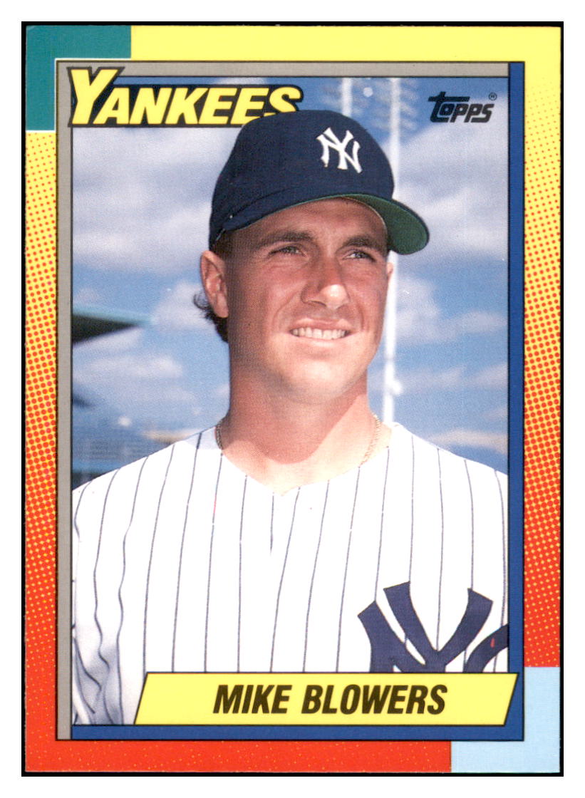 1990 Topps Traded Mike
Blowers RC New York Yankees Baseball
Card VFBMD simple Xclusive Collectibles