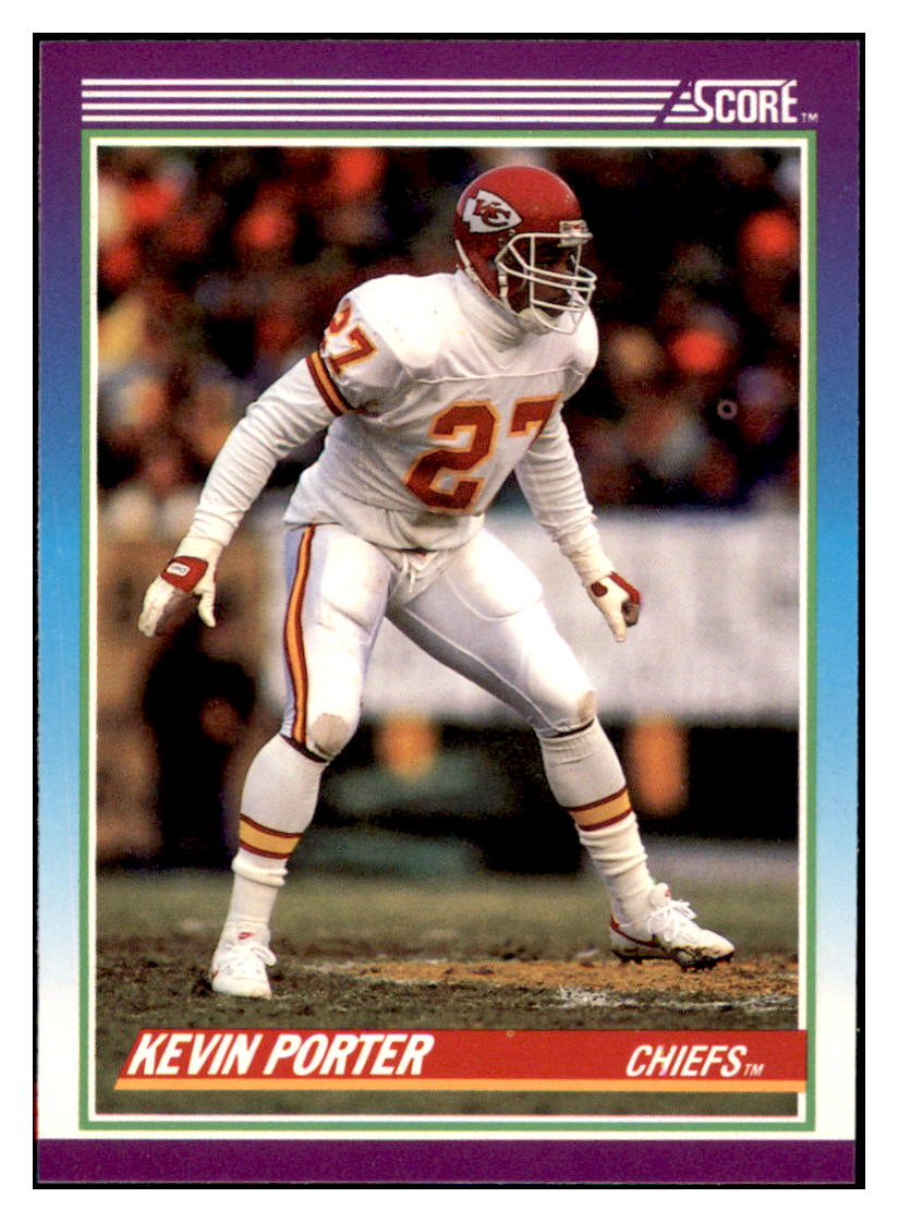 1990 Score Kevin Porter   RC Kansas City Chiefs Football Card VFBMD simple Xclusive Collectibles