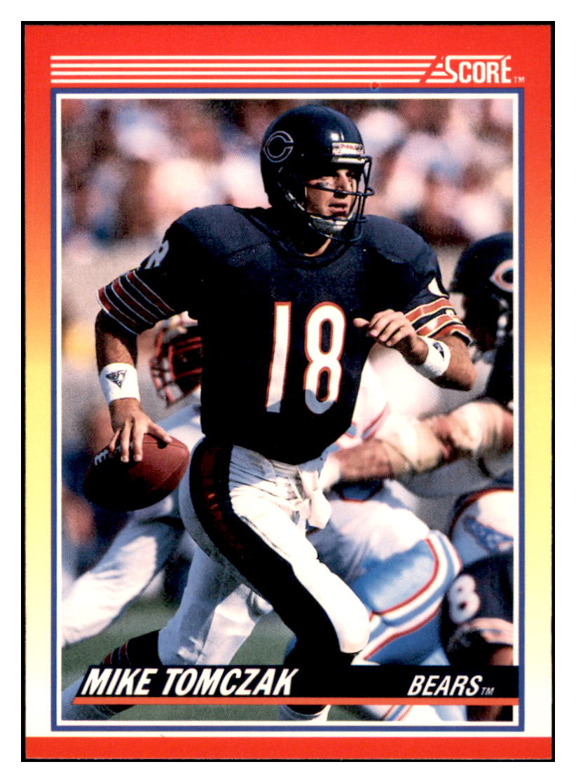 1990 Score Mike Tomczak Chicago Bears Football Card VFBMD_1a simple Xclusive Collectibles