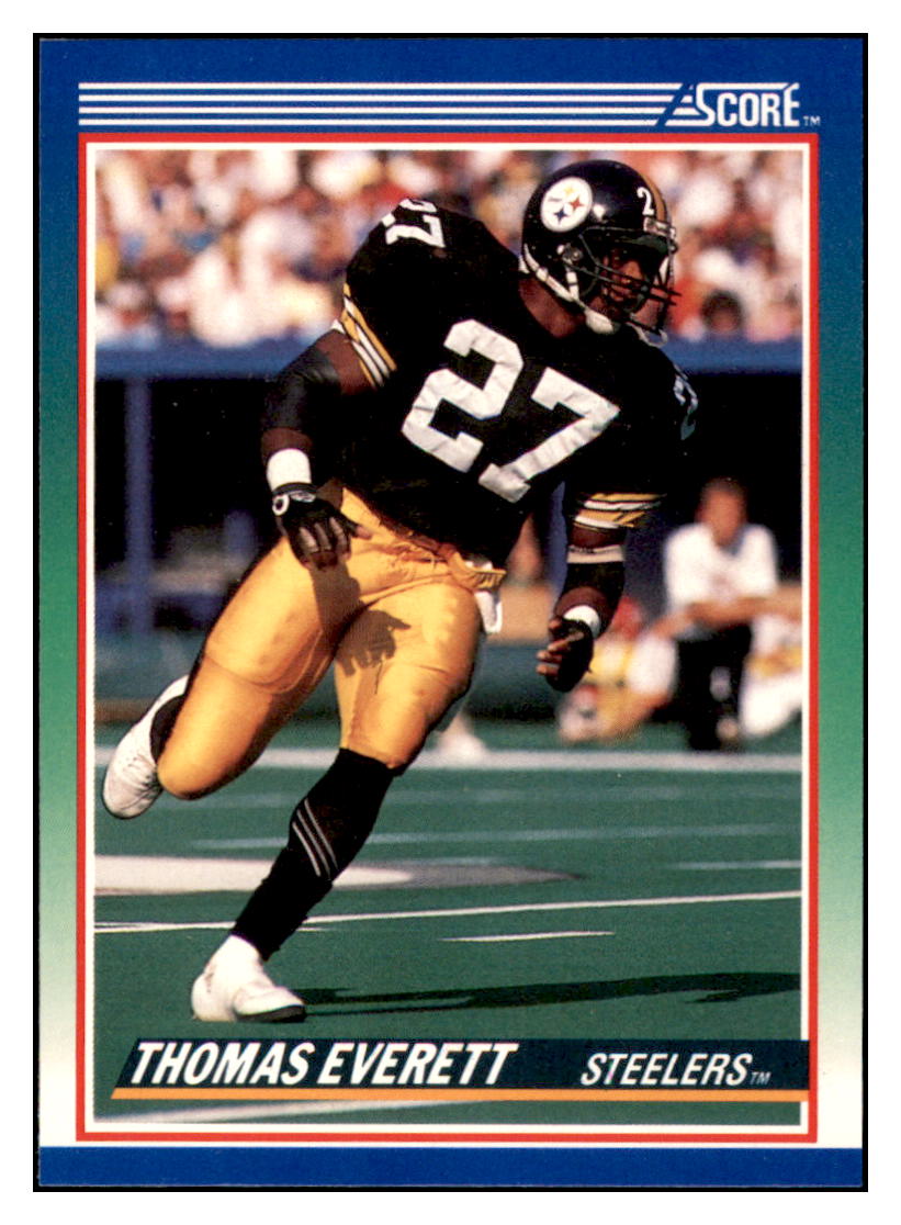 1990 Score Thomas
  Everett   Pittsburgh Steelers Football
  Card VFBMD simple Xclusive Collectibles